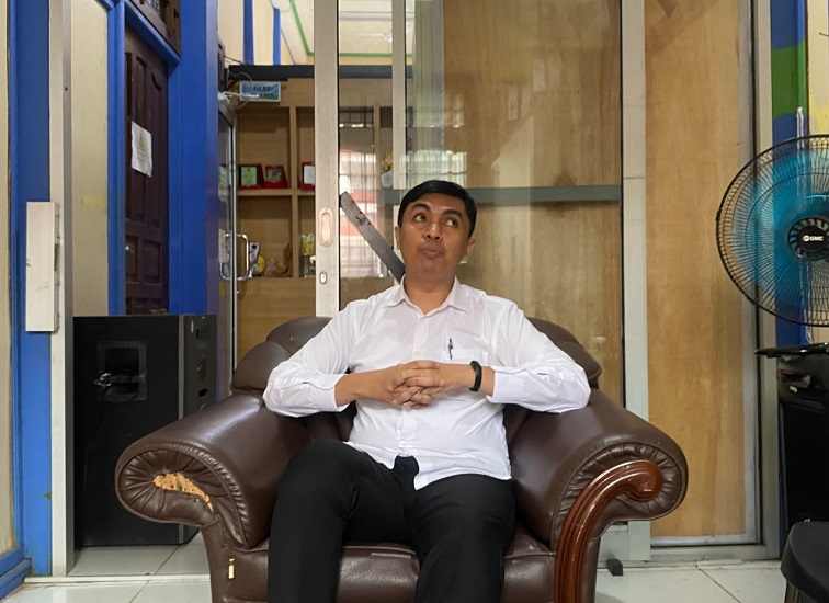 Kepala SMK Ketopong Tenggarong, Rahmat. (Far/Lingkarkaltim.com)