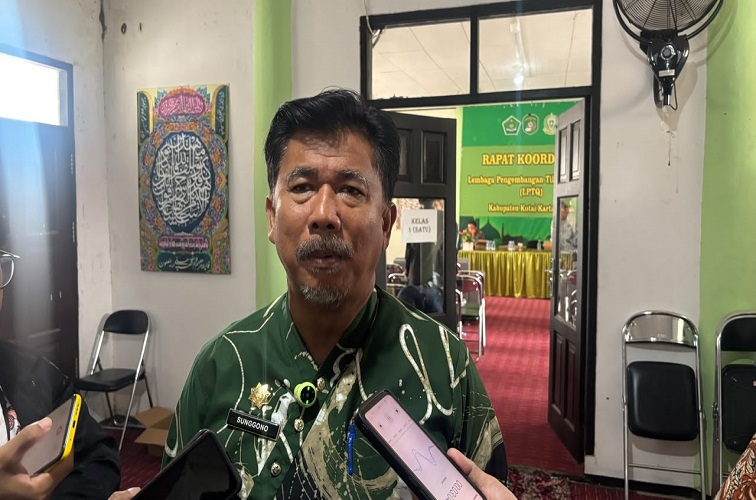 Sekkab Kukar H Sunggono.(Achmad/Lingkarkaltim)
