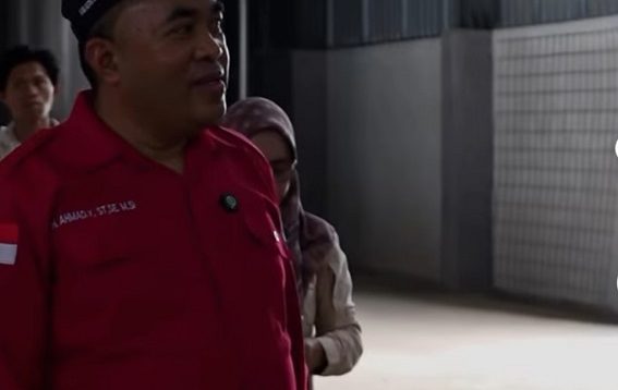 Ketua DPRD Kukar Ahmad Yani meninjau pembangunan pabrik rumput laut, Jum'at (2/10/2026) (Ahmad Yani)