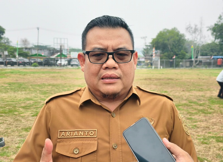Kepala DPMD Kukar, Arianto, Selasa (13/10/2026) (Rizki/Lingkarkaltim)