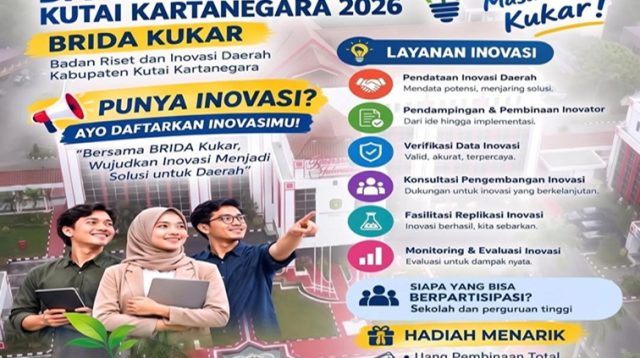 Pamflet Pekan Inovasi dan Kreatifitas Kukar 2026 Brida Kukar. (Doc. bridakab.kukar)