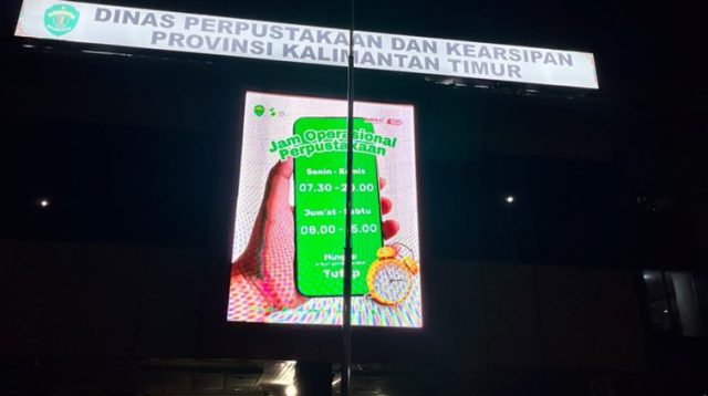 Kantor Dinas Perpustakaan dan Kearsipan (DPK) Kalimantan Timur. (Devi/Lingkarkaltim)