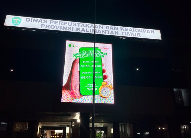 Kantor Dinas Perpustakaan dan Kearsipan (DPK) Kalimantan Timur. (Devi/Lingkarkaltim)