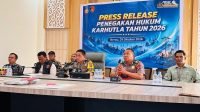Kegiatan pers Reales Karhutla. (Nadzriel/Lingkarkaltim)