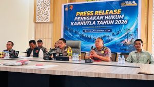 Kegiatan pers Reales Karhutla. (Nadzriel/Lingkarkaltim)