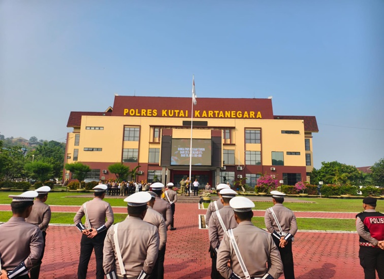 Apel Gelar Pasukan dalam rangka Operasi Patuh Mahakam Tahun 2026 (Foto : Hafidz/Lingkarkaltim)