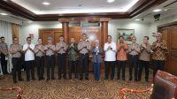 Kapolri Jenderal Polisi Suyudi Ario Seto menerima audiensi Menteri Komunikasi dan Digital Republik Indonesia Meutya Viada Hafid di Mabes Polri, Jakarta Selatan, Selasa (27/10/2026). (dok. tribratanews.polri.go.id)