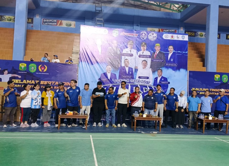 Pekan Olahraga dan Seni (PORSENI) GAMKI Kukar 2026 di Kompleks Stadion Rondong Demang Gedung PBSI, Tenggarong, Sabtu (10/10/2026). (Dilla/lingkarkaltim)