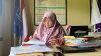 Kepala SDN 019 Tenggarong, Salawati. Jum’at, (23/10/2026). (Far/Lingkarkaltim)