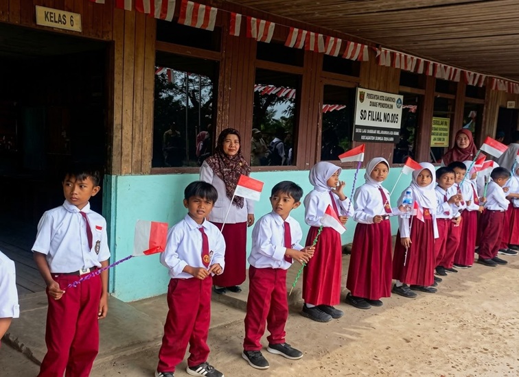 SD Filiah 005, Loa Kumbar, Samarinda. (Devi/Lingkarkaltim)