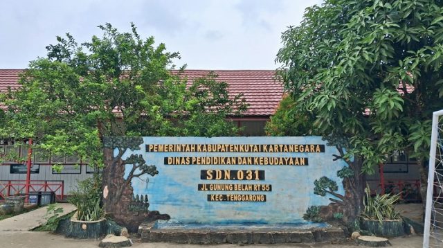 SDN 031 Tenggarong, berada di Jalan Gunung Belah, Kabupaten Kutai Kartanegar. (Far/Lingkarkaltim.com)