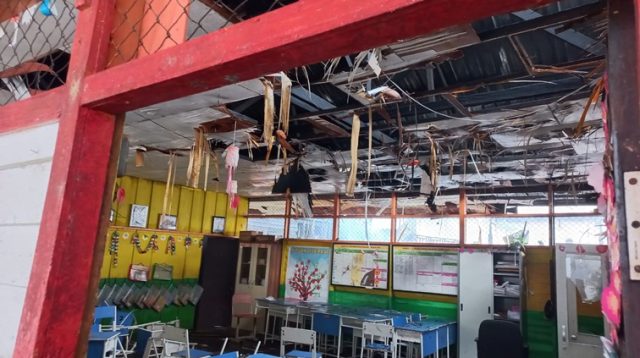 Kondisi bangunan SDN 021 Tenggarong pasca dilahap oleh api. (Dok. SDN 021 Tenggarong)