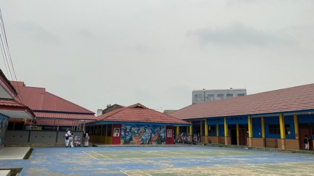 Suasana sekolah di SMP Negeri 3 Tenggarong.(Far/Lingkarkaltim)