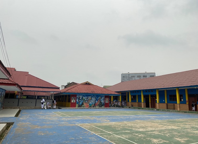 Suasana sekolah di SMP Negeri 3 Tenggarong.(Far/Lingkarkaltim)