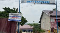 SMP Teknologi Tenggarong, di Jalan Poros Mekar Sari, Kelurahan Timbau. (Far/Lingkarkaltim.com)