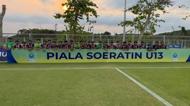Pemain PS Pemuda Kukar Saat Main di Piala Soeratin u13 di IKN (Dok. PS Pemuda Kukar)