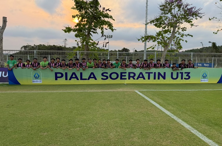 Pemain PS Pemuda Kukar Saat Main di Piala Soeratin u13 di IKN (Dok. PS Pemuda Kukar)
