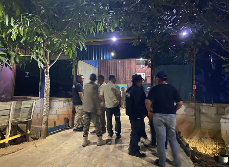 Satpol PP lakukan sidak ke Tempat Hiburan Malam, Desa Liang, Kec. Kota Bangun,Selasa (6/10/26). (Doc. Rodiani)