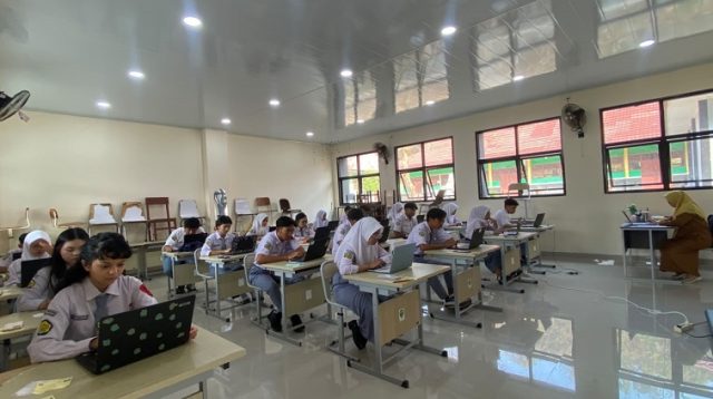 Pelaksanaan TKA di SMA Negeri 2 Tenggarong.(Dok SMAN 2 Tenggarong)
