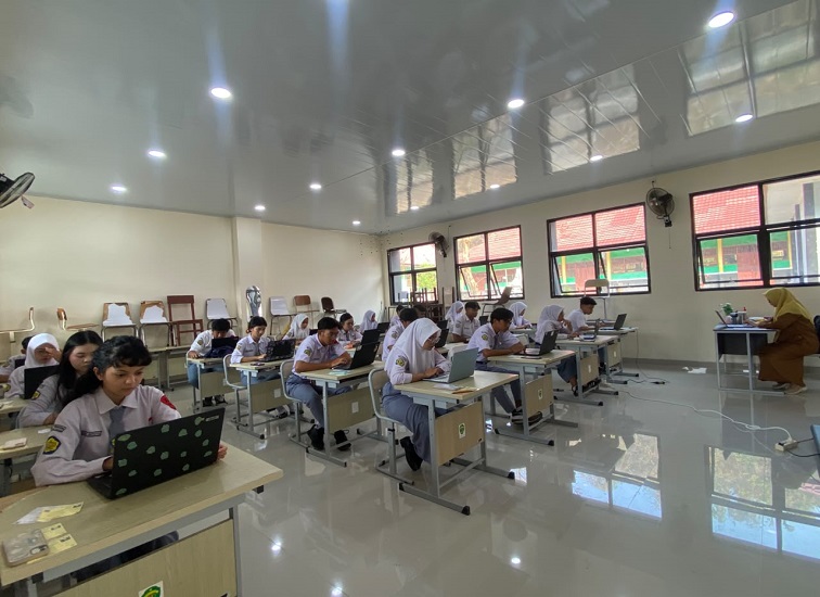 Pelaksanaan TKA di SMA Negeri 2 Tenggarong.(Dok SMAN 2 Tenggarong)