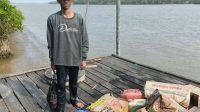 Tim Security Offshore PT Pertamina Hulu Mahakam (PHM) berhasil menyelamatkan seorang warga yang mengalami kecelakaan di perairan TM-28 area GTS-4, wilayah Kutai Lama.(Dok.PHM)