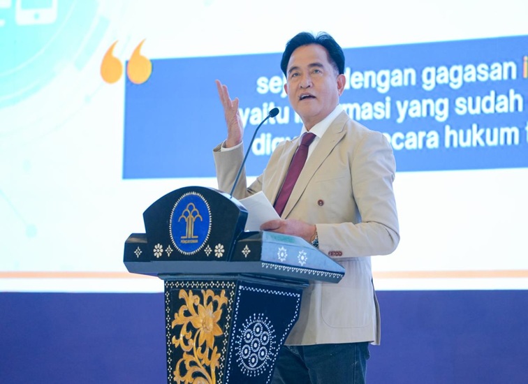 Menteri Koordinator Bidang Hukum, HAM, Imigrasi dan Pemasyarakatan, Yusril Ihza Mahendra. (Dok. kumham-imipas.go.id)